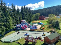 The large playground of the Hotel Da Barba