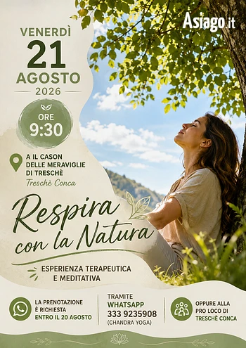 Respira con la natura a Il Cason delle Meraviglie 21 agosto 2026