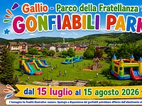 "Inflattables Park" Aufblasmöbel für Kinder im Bruderschaftspark – Gallio vom 15. Juli bis 15. August 2026