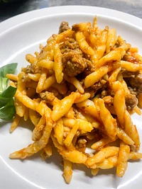 Trofie mit Fleischsauce