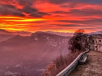 Forte Corbin al tramonto, Altopiano di Asiago