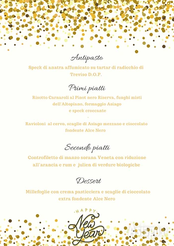 Menu ultimo dell'anno 2024 Capodanno 2025 Villa Ciardi