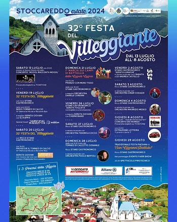 Festa del Villeggiante 2024 a Stoccareddo di Gallio sull'Altopiano di Asiago