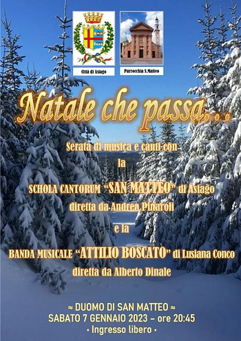"Natale che passa...": Serata di musica e canti ad Asiago - 7 gennaio 2023