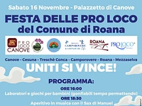 Festa delle Pro Loco del Comune di Roana "UNITI SI VINCE!" – sabato 16 novembre 2024