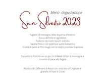 New Year's Eve dinner 2022 at the Restaurant Agriturismo Grüuntaal di Asiago-31 December 2022
