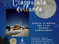 Schneeschuhwandern bei Nacht mit Abendessen in der Campolongo-Hütte - 22. März 2025