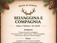 Cena a base di selvaggina alla Baita al Fungo sull