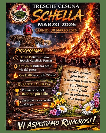 schella marzo 2026 tresche cesuna