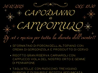 Cenone di San Silvestro 2025 capodanno 2026 al Rifugio Campomulo