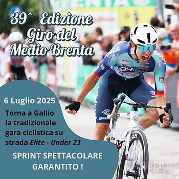 Giro del Medio Brenta 2025 con arrivo a Gallio sull'Altopiano di Asiago
