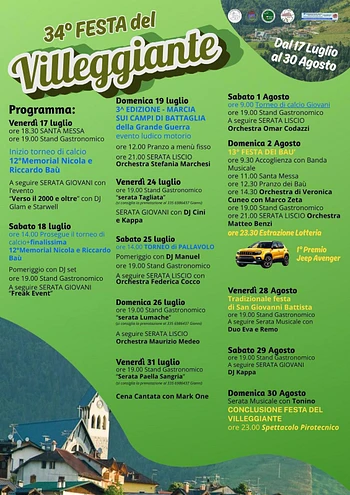 festa del villeggiante a stoccareddo di gallio edi