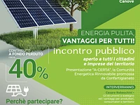 "Energia pulita, vantaggi per tutti" incontro pubblico - Canove di Roana, 21 maggio 2025