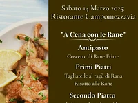 Cena a base di rane al Ristorante Campomezzavia di Asiago