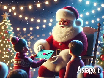 Babbo Natale aspetta le letterine dei bambini a Gallio