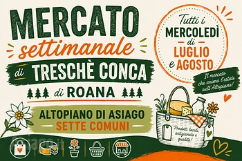 mercato estivo settimanale a tresche conca di roan