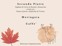 A cena con il cervo presso il Ristorante Campomezzavia ad Asiago