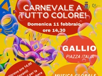 EVENTO ANNULLATO – CARNEVALE A TUTTO COLORE a Gallio - domenica 11 febbraio 2024