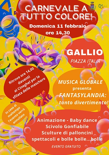 Un carnevale di colori a Gallio