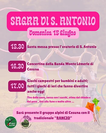 Sagra di Sant'Antonio 2025 a Cesuna di Roana