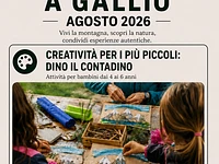 Dino contadino laboratorio per bambini gallio 5 agosto 2026
