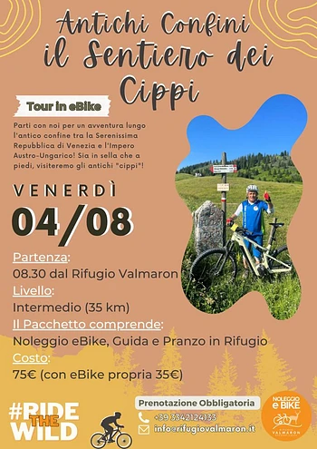 Escursione in ebike sul sentiero dei cippi a Enego