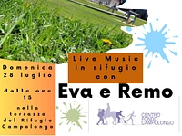 Live music con EVA E REMO al RIFUGIO CAMPOLONGO - Domenica 28 luglio 2024