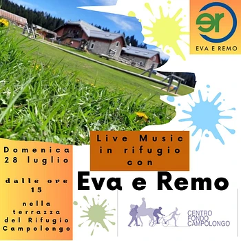 La musica live di Eva e Remo al Rifugio Campolongo sull'Altopiano di Asiago