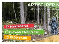 "Artisti per Natura" laboratorio per famiglie a Selvart - Mezzaselva, giovedì 13 agosto 2026
