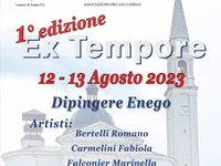 Estemporanea d’arte "Ex Tempore" concorso di pittura - Enego, 12 e 13 agosto 2023