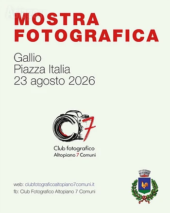 Esposizione fotografica a Gallio 23 agosto 2026