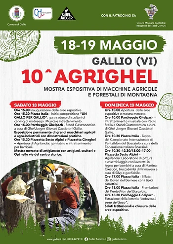 Agrighel locandina il programma della manifestazione