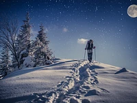 Schneeschuhwandern im Mondschein in Treschè Conca di Roana - 6. Januar 2023