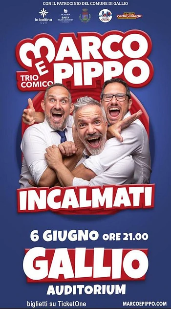 spettacolo di marco e pippo a gallio 6 giugno 2026