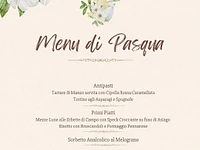 Menu pranzo di pasqua 2024 ristorante Campomezzavia Asiago