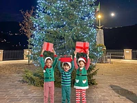 Albero di Natale a Stoccareddo con bambini elfi