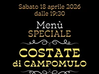 Cena in rifugio con le costate di Campomulo 18 aprile 2026
