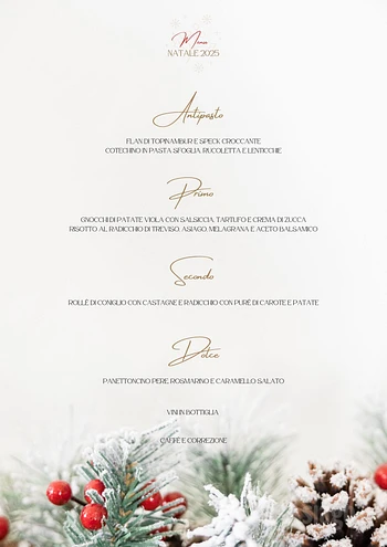 menu pranzo di natale 2025 ristorante des alpes as