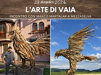 “L’arte di Vaia” incontro con lo scultore Marco Martalar - Mezzaselva, 28 dicembre 2024