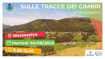 Escursione guidata Sulle tracce dei cimbri a Mezzaselva 4 agosto 2026