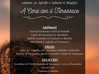 A cena con il tarassaco al Ristorante Campomezzavia di Asiago - 29 aprile 2023