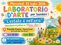 "Der Sommer liegt in der Luft" Freiluft-Malwerkstatt für Kinder – Treschè Conca, Mittwoch, 15. Juli 2026