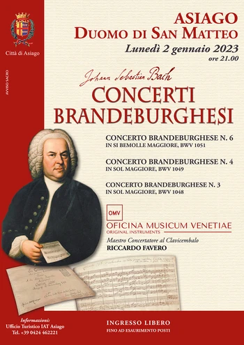 Concerti Brandeburghesi presso il Duomo di San Matteo ad Asiago - 2 gennaio 2023