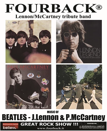 Cena sulle note dei Fourback cover band dei Beatles a Treschè Conca