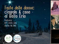 Festa della donna ciaspole e cena al Baito Erio 7 marzo 2026