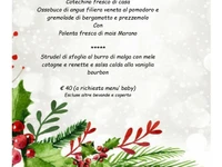 Weihnachtsessen im Restaurant La Baitina in Asiago-25. Dezember 2022