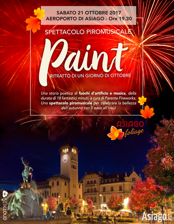 Fuochi d'artificio ad Asiago - Paint - 21 ottobre 2017