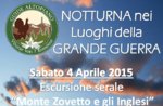 Escursione Guidata Storica Guide Altopiano Monte Zovetto 4 Aprile SERALE