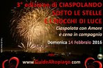 3°EDIZIONE CIASPOLATA "Stelle e Fiocchi" con GUIDE ALTOPIANO-14 febbraio- SERALE