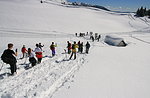 Cima Mandriolo:Sguardi Oltre confine ciaspolata con GUIDE ALTOPIAN-26 marzo 2016